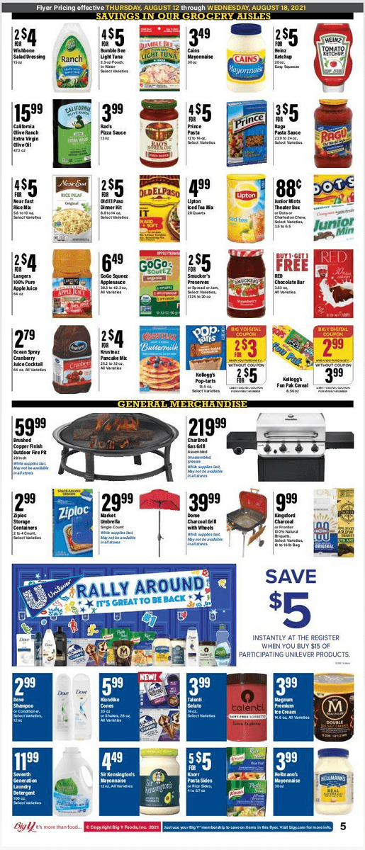 Big Y Weekly Ad Aug 12 Aug 18, 2021