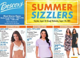 Boscov’s Weekly Ad Aug 05 – Aug 11, 2021