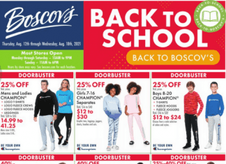 Boscov’s Weekly Ad Aug 12 – Aug 18, 2021