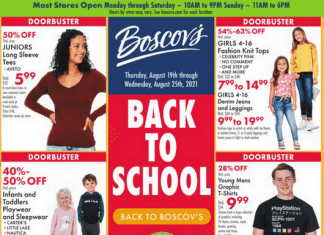 Boscov’s Weekly Ad Aug 19 – Aug 25, 2021