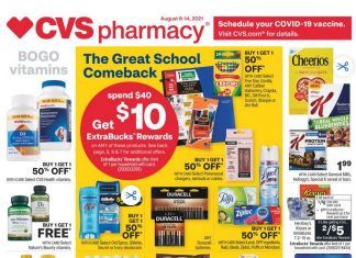 CVS Weekly Ad Aug 08 – Aug 14, 2021