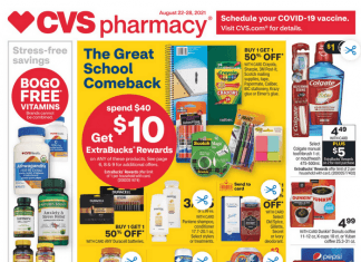 CVS Weekly Ad Aug 22 – Aug 28, 2021