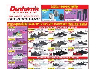 Dunham’s Sports Weekly Ad Aug 21 – Aug 27, 2021