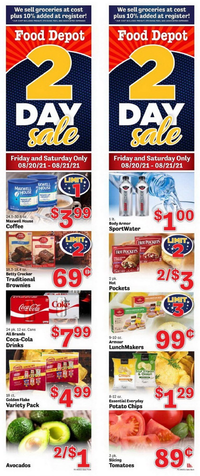 Food Depot Weekly Ad Aug 16 Aug 22, 2021