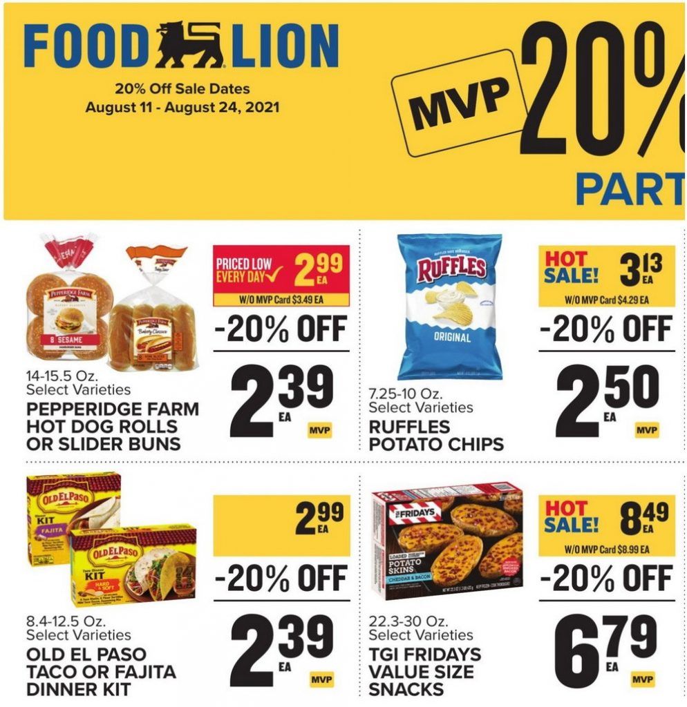 Food Lion Weekly Ad Aug 11 Aug 17, 2021