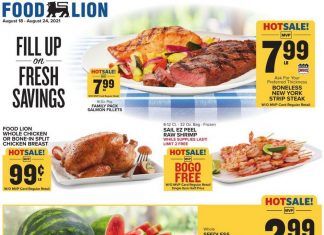 Food Lion Weekly Ad Aug 18 – Aug 24, 2021