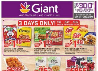 Giant Food Weekly Ad Aug 27 – Sep 02, 2021
