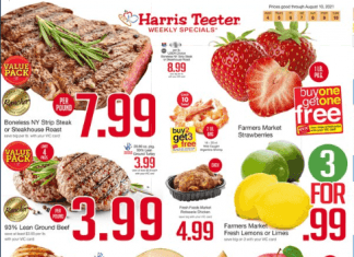 Harris Teeter Weekly Ad Aug 04 – Aug 10, 2021