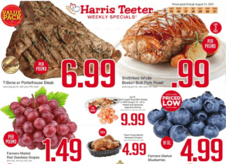 Harris Teeter Weekly Ad Aug 25 – Aug 31, 2021