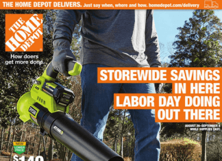 Home Depot Weekly Ad Aug 26 – Sep 08, 2021