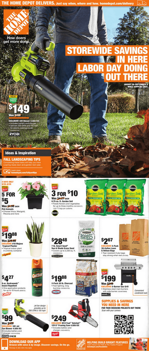 Home Depot Weekly Ad Aug 26 – Sep 08, 2021