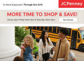 JCPenney Back To School Sale Aug 12 – Aug 15, 2021