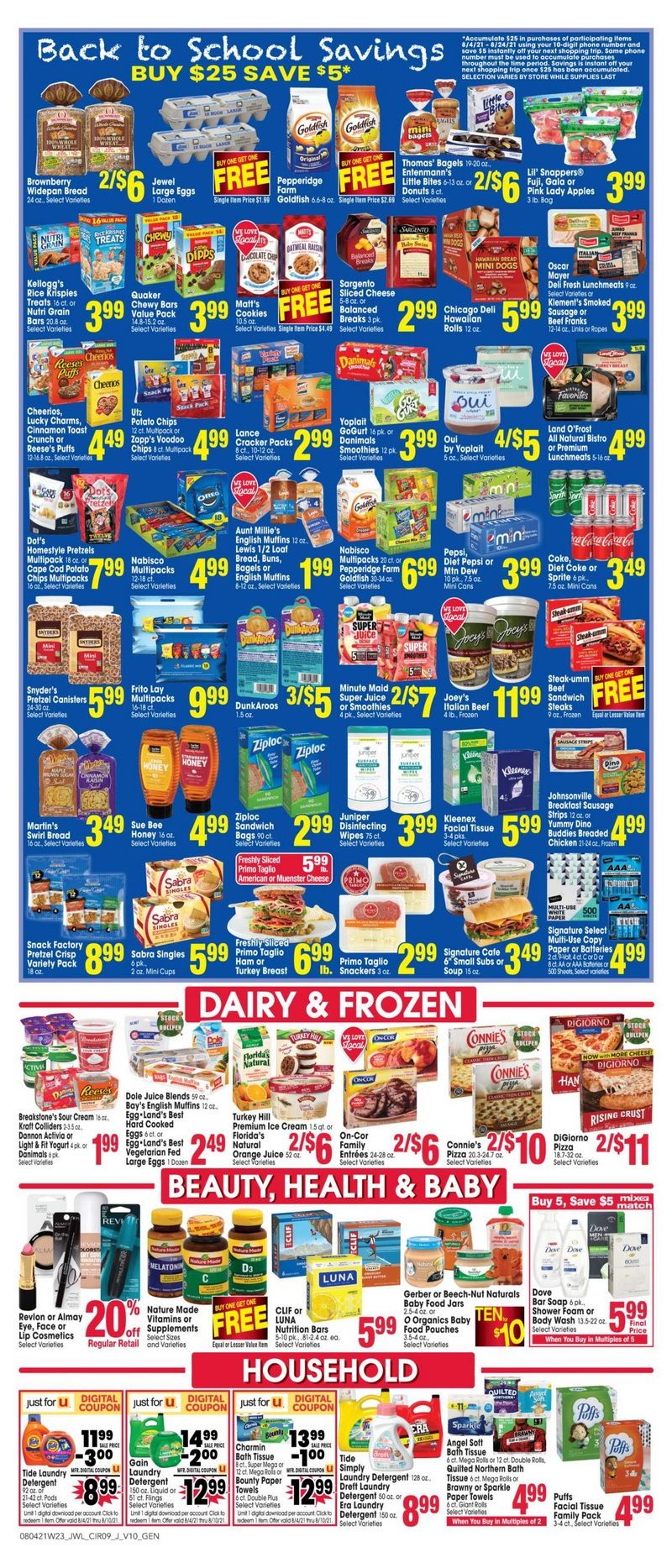 Jewel Osco Weekly Ad Aug 04 Aug 10, 2021