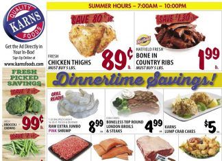 Karns Quality Foods Weekly Ad Aug 25 – Aug 30, 2021