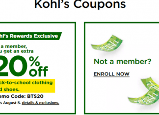 Kohl’s Coupon Sale Until Aug 05, 2021