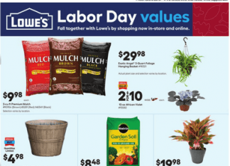 Lowe’s Weekly Ad Aug 26 – Sep 01, 2021