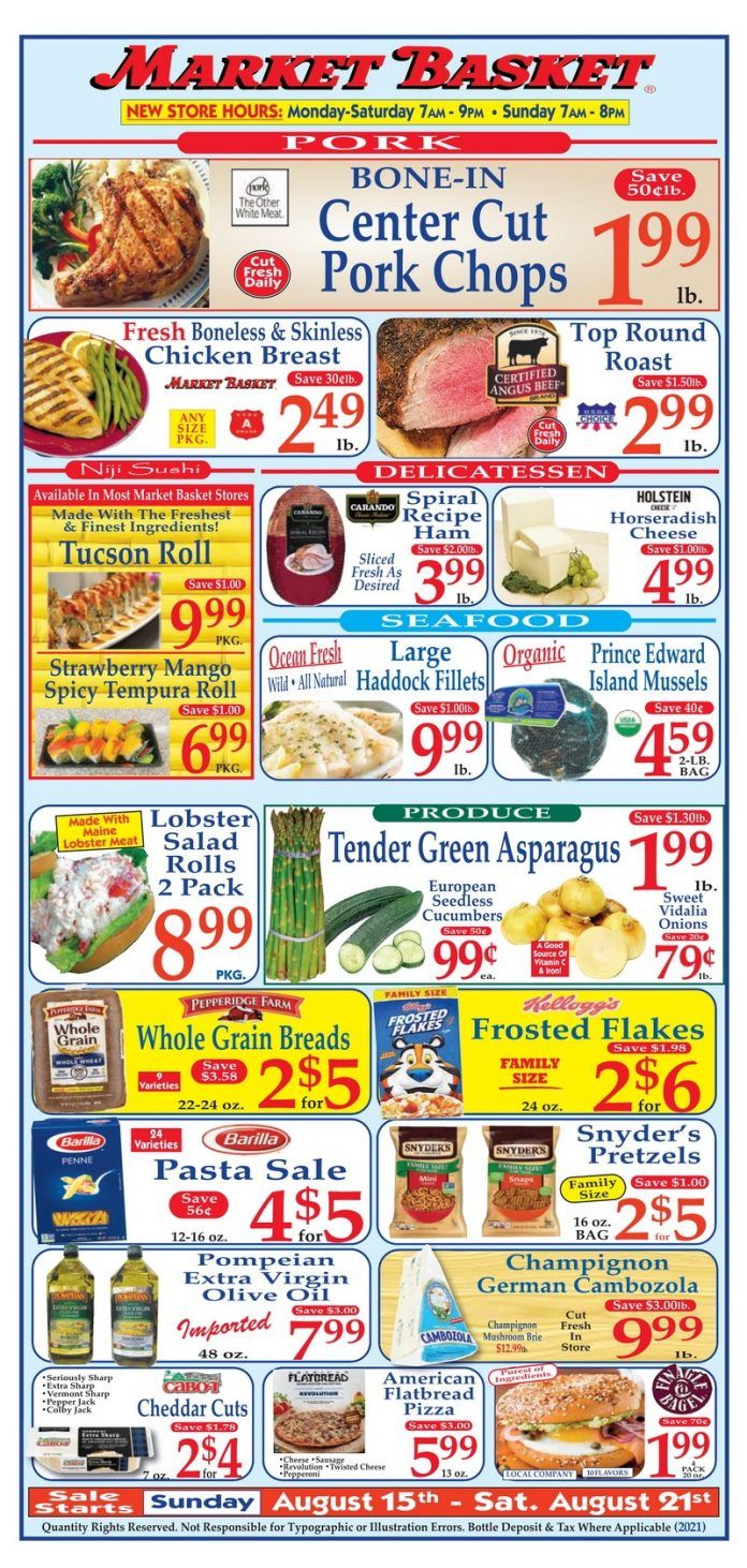 Market Basket Weekly Flyer Aug 15 Aug 21, 2021