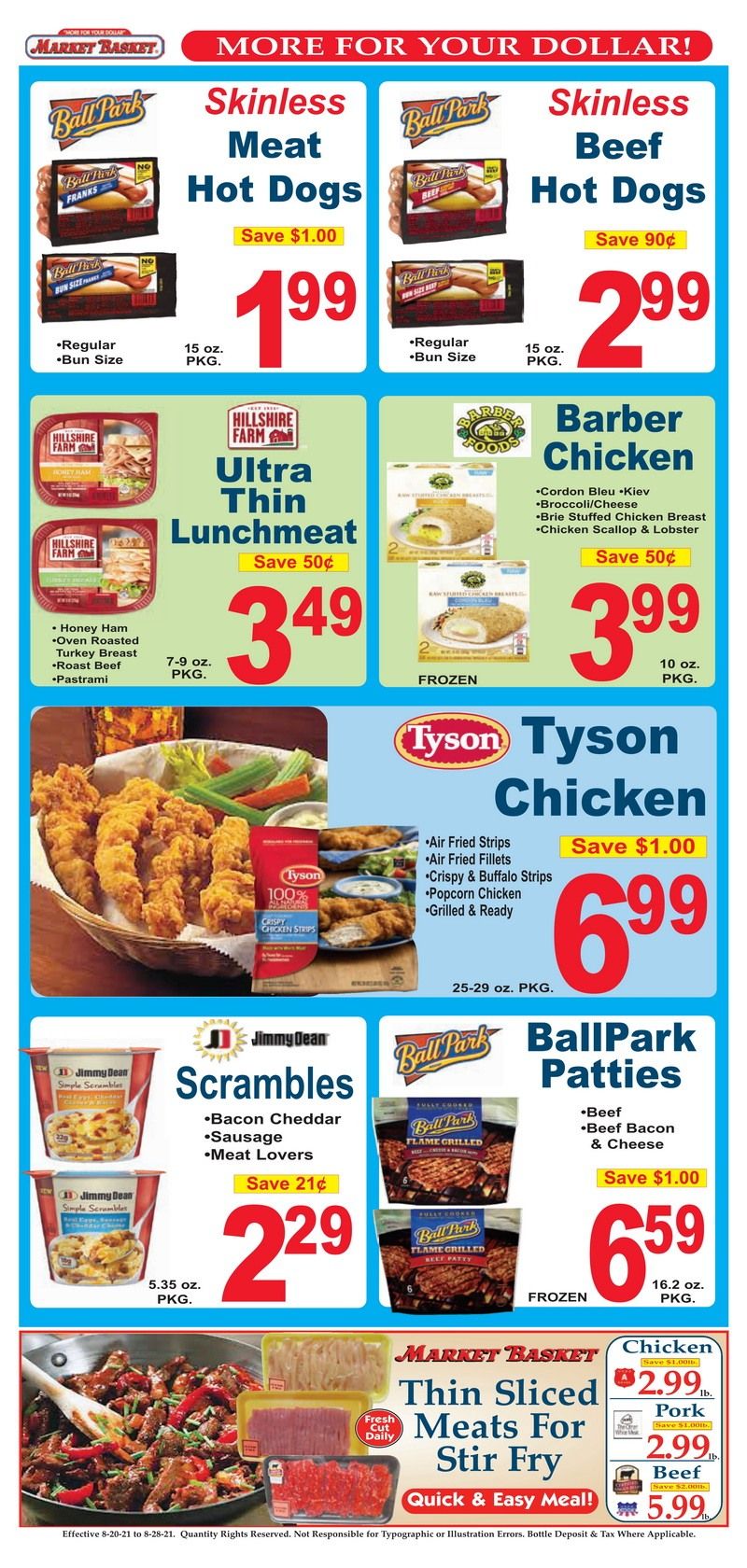 Market Basket Weekly Flyer Aug 20 Aug 28, 2021