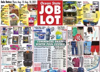 Ocean State Job Lot Weekly Ad Aug 12 – Aug 18, 2021