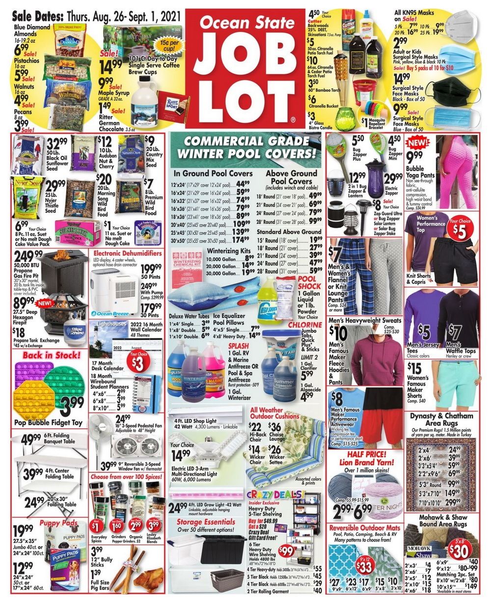 Ocean State Job Lot Weekly Ad Aug 26 Sep 01, 2021