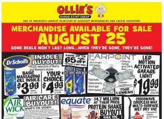 Ollie’s Weekly Ad Aug 25 – Sep 01, 2021
