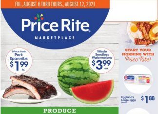 Price Rite Weekly Ad Aug 06 – Aug 12, 2021