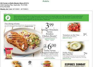 Publix Weekly Ad Aug 11 – Aug 17, 2021