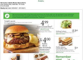 Publix Weekly Ad Aug 25 – Aug 31, 2021