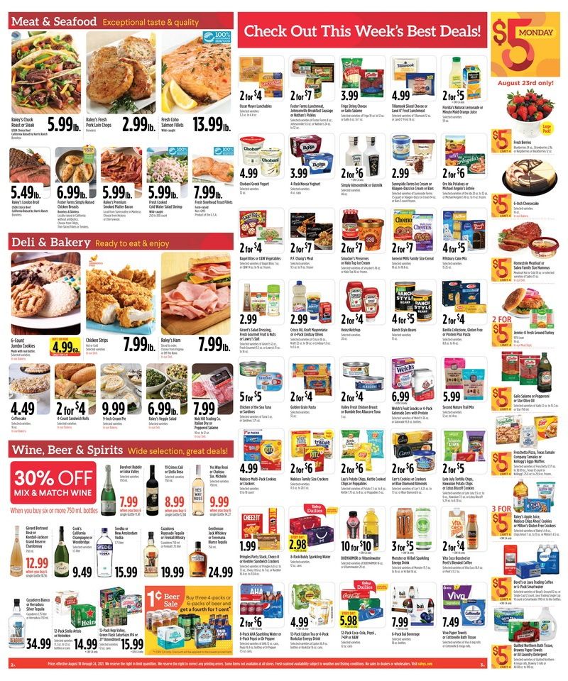 Raley's Supermarkets Weekly Ad Aug 18 – Aug 24, 2021