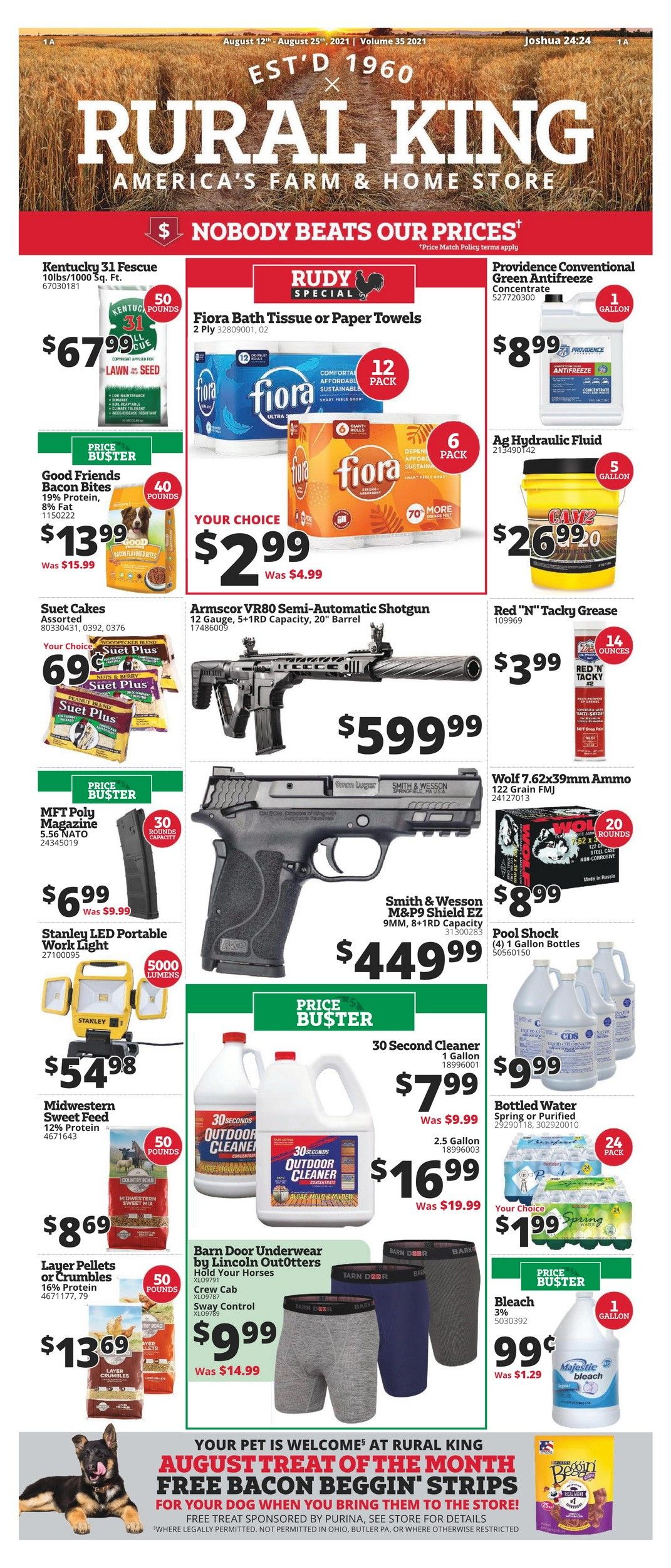 Rural King Weekly Ad Aug 12 Aug 25, 2021