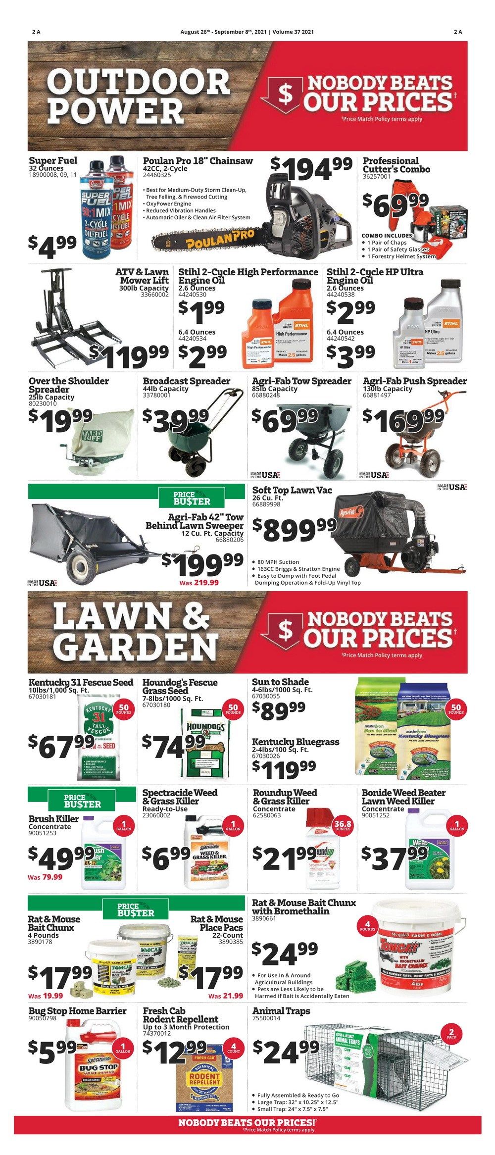 Rural King Weekly Ad Aug 26 Sep 08, 2021
