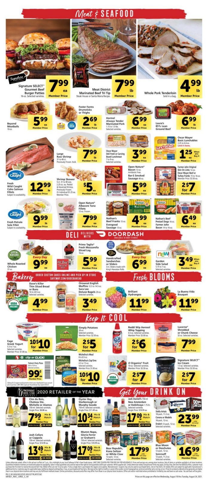Safeway Weekly Ad Aug 18 Aug 24, 2021