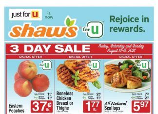 Shaw’s Weekly Ad Aug 13 – Aug 19, 2021