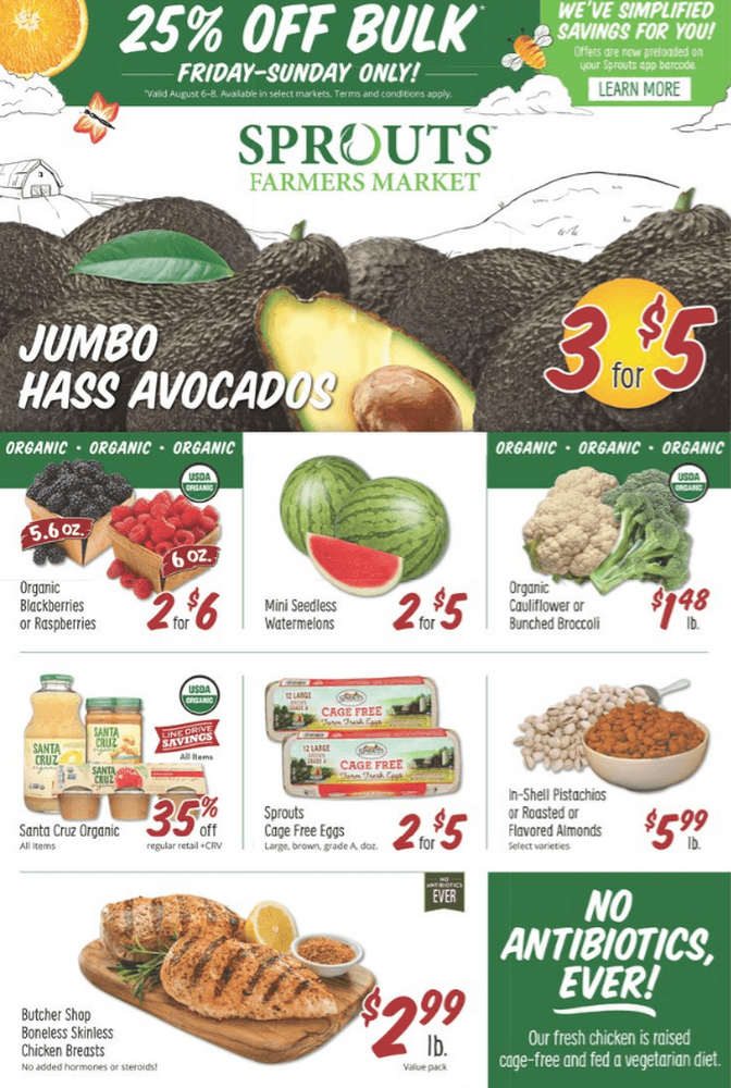 Sprouts Weekly Ad Aug 04 Aug 10, 2021
