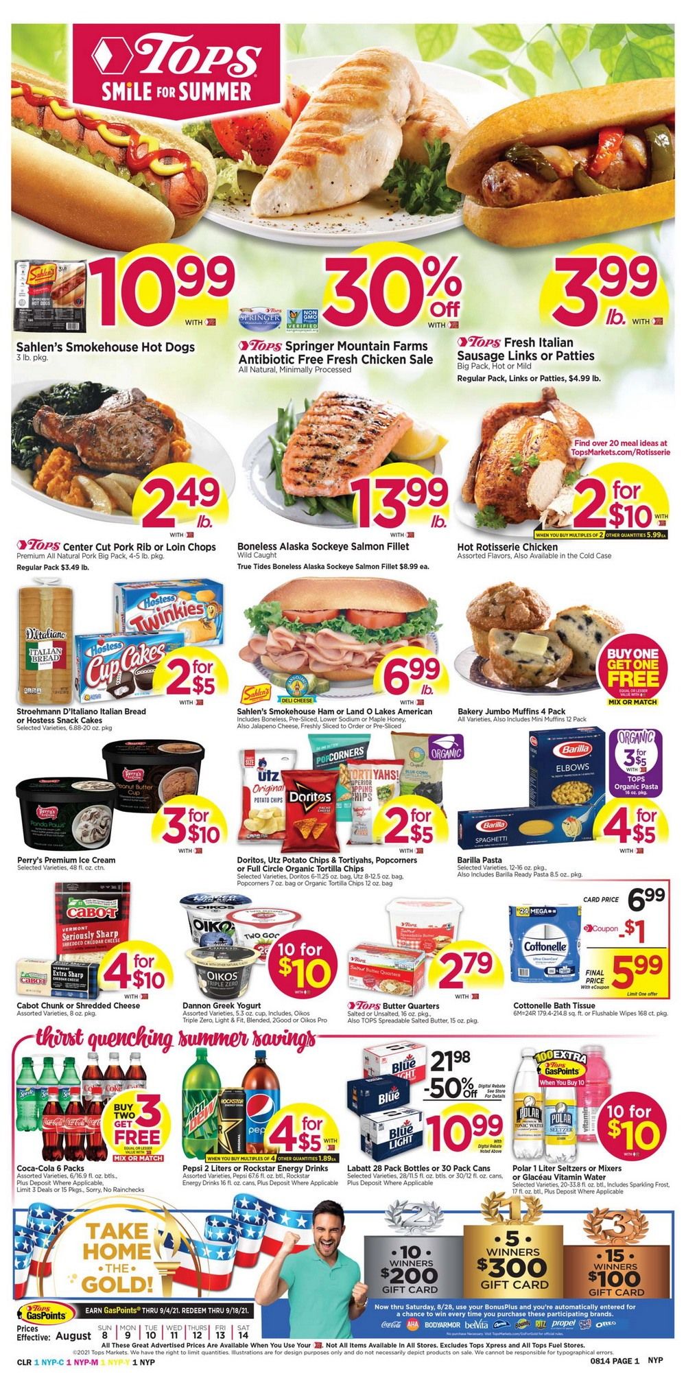 Tops Weekly Ad Aug 08 Aug 14, 2021
