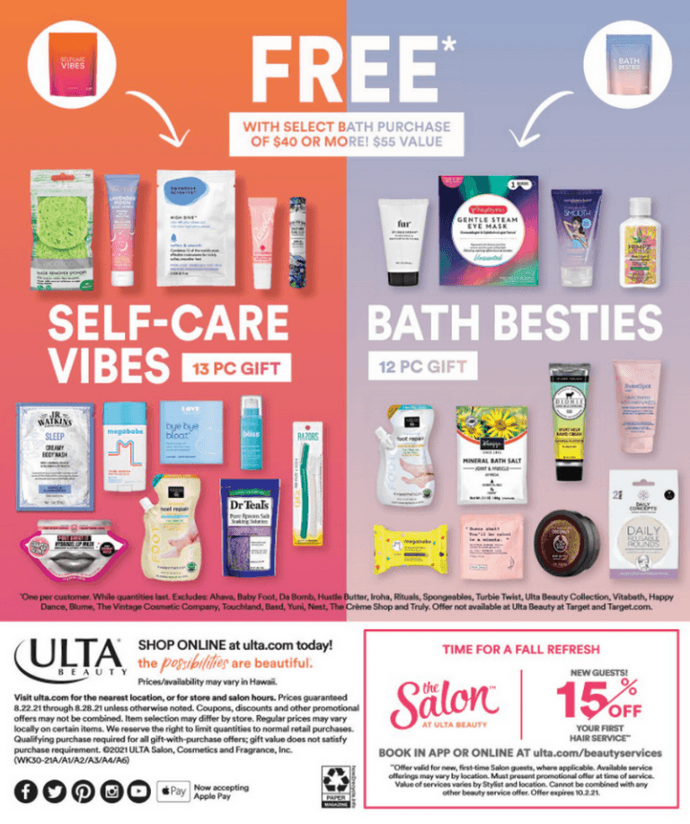 Ulta Beauty Weekly Ad Aug 22 Aug 28, 2021