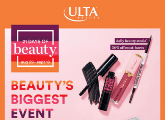 Ulta Beauty Weekly Ad Aug 29 – Sep 18, 2021