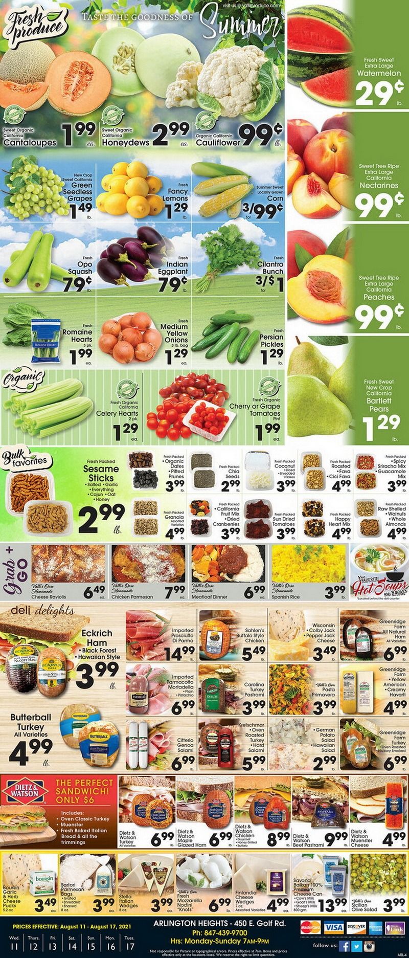 Valli Produce Weekly Ad Aug 11 Aug 17, 2021