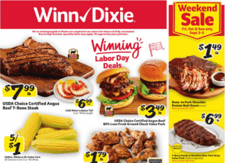 Winn-Dixie Weekly Ad Sep 01 – Sep 07, 2021