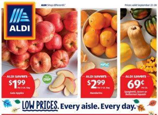 ALDI Weekly Ad Sep 22 – Sep 28, 2021