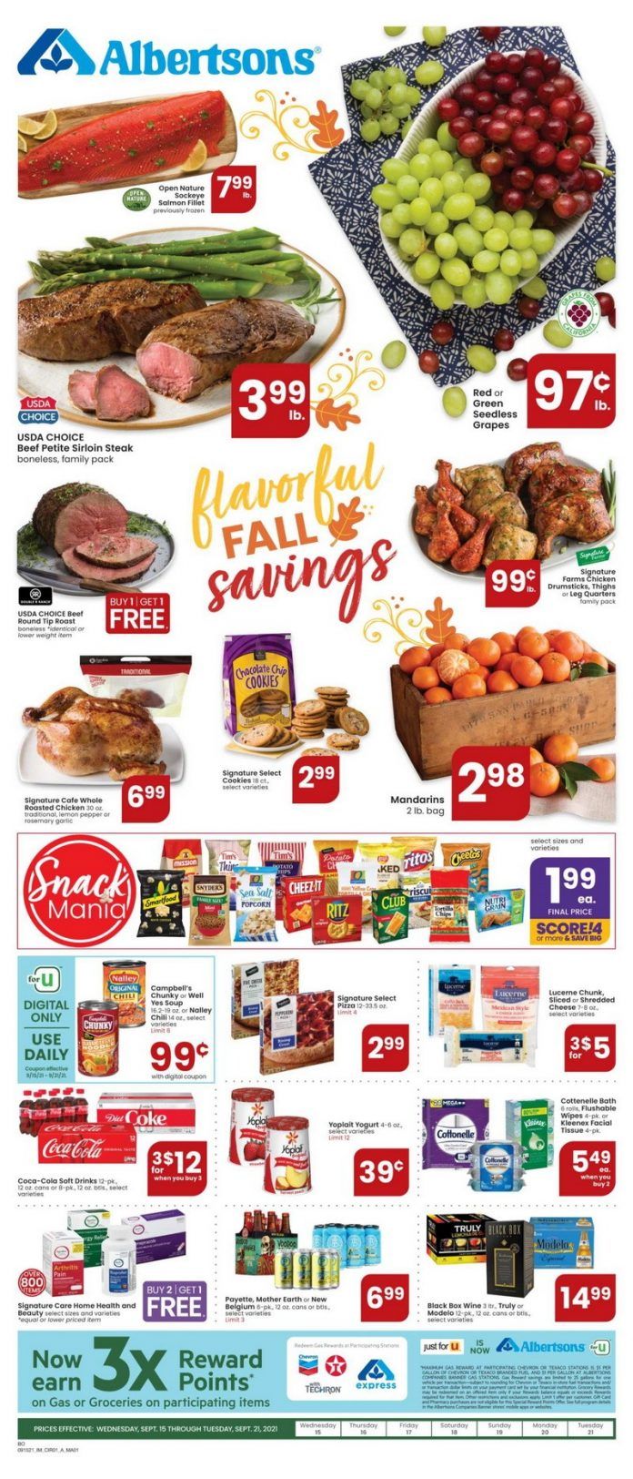 Albertsons Weekly Ad Sep 15 Sep 21, 2021 (Halloween Promotion Included)
