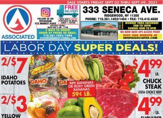 Associated Supermarkets Weekly Ad Sep 03 – Sep 09, 2021