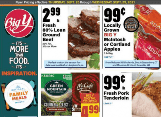 Big Y Weekly Ad Sep 23 – Sep 29, 2021