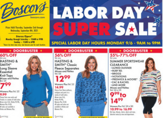 Boscov’s Weekly Ad Sep 02 – Sep 08, 2021
