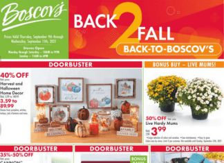 Boscov’s Back to Fall Ad Sep 09 – Sep 15, 2021