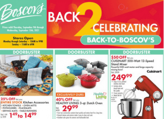 Boscov’s Weekly Ad Sep 09 – Sep 15, 2021