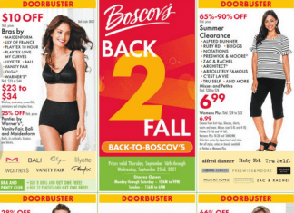 Boscov’s Back to Fall Ad Sep 16 – Sep 22, 2021