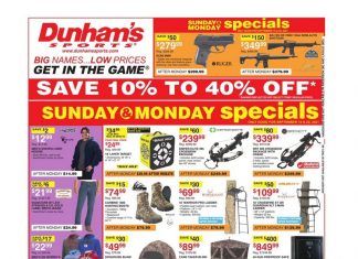 Dunham’s Sports Weekly Ad Sep 18 – Sep 23, 2021