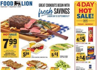 Food Lion Weekly Ad Sep 01 – Sep 07, 2021