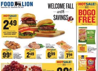 Food Lion Weekly Ad Sep 22 – Sep 28, 2021